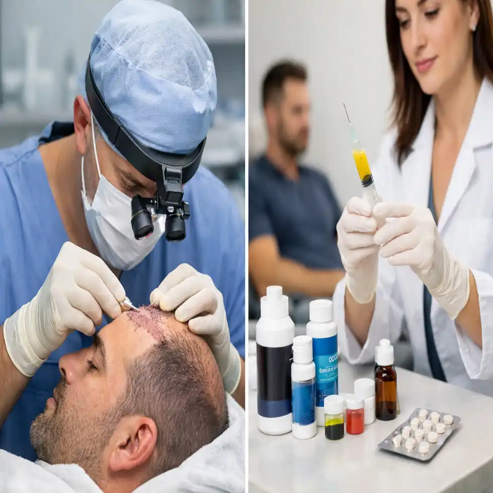 بررسی کاشت مو و روشهای جایگزین